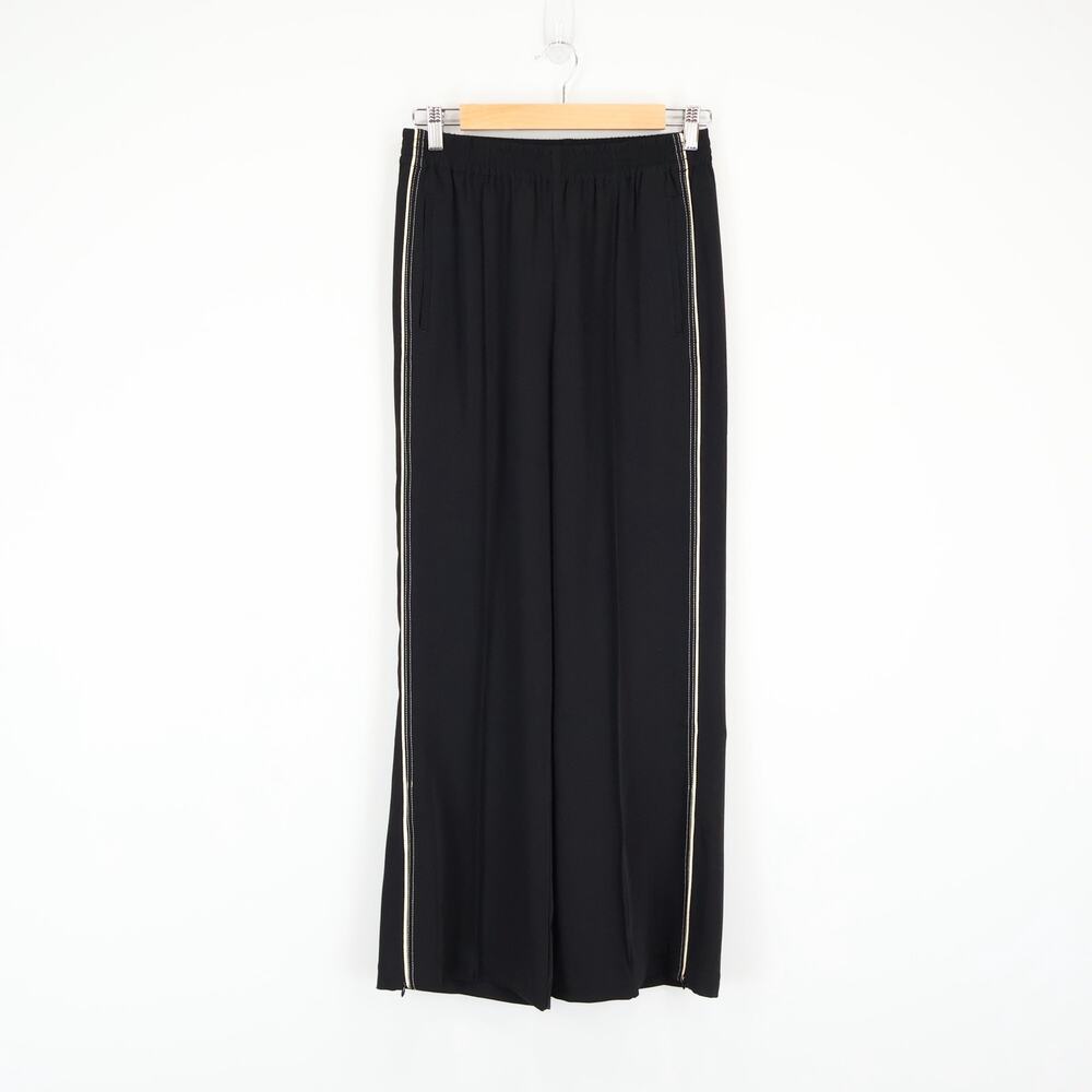 Madewell Pull-On Bootcut Track Pant Jet Black Stripe Size Small NWT - Picture 4 of 10